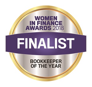 Women in Finance Awards 2018 Bookkeeoer of the Year Finalist Badge