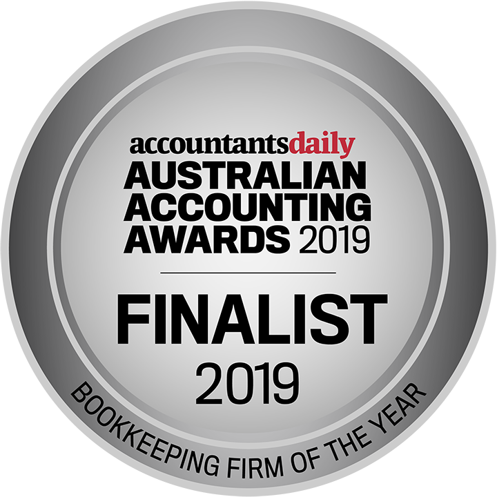 Australian Accounting Awards 2019 Bookkeeping Firm of the Year Badge