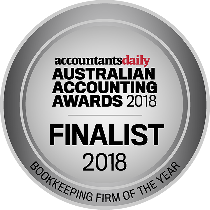Australian Accounting Awards 2018 Bookkeeping Firm of the Year Badge