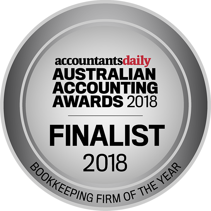 Australian Accounting Awards 2018 Bookkeeping Firm of the Year Badge