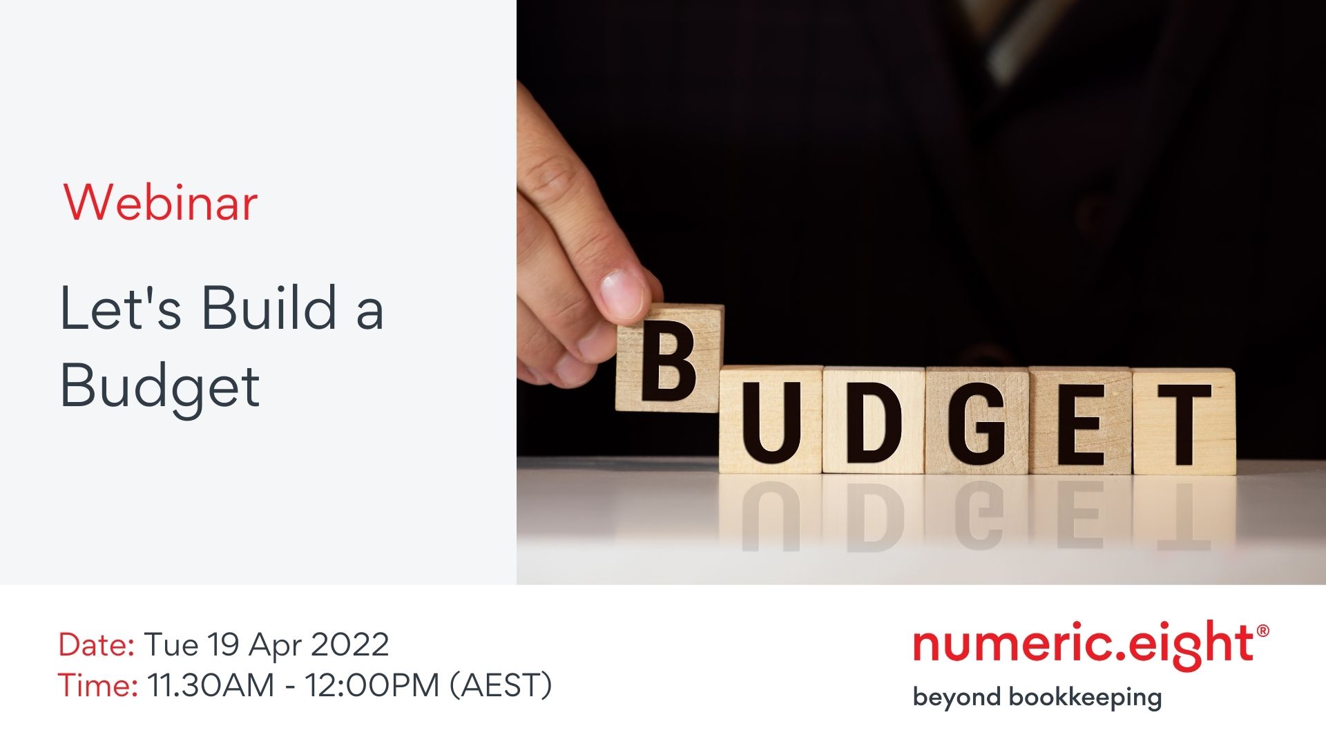 Webinar Lets Build A Budget 19 April 2022
