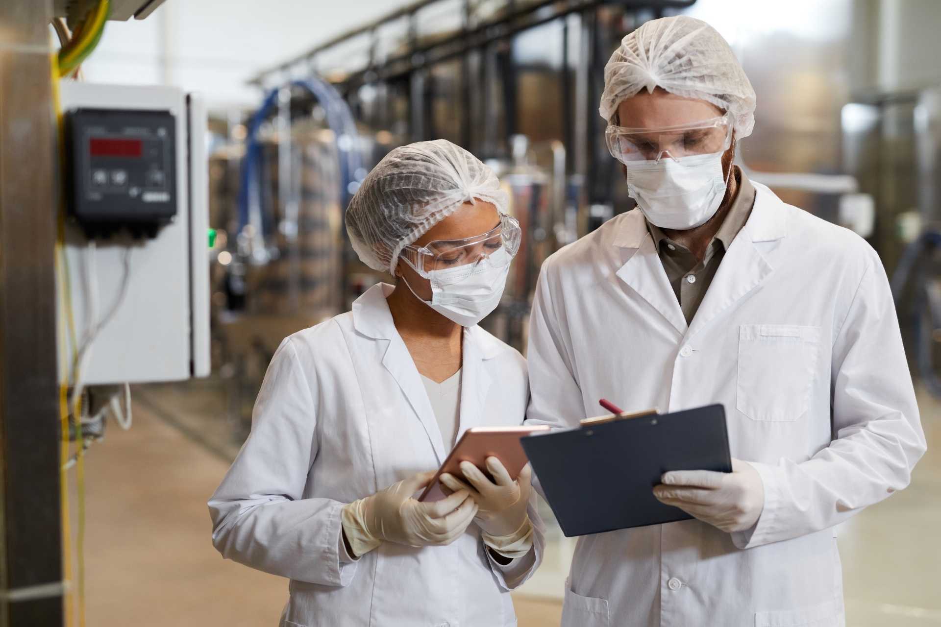 Young Workers at Pharmaceutical Production